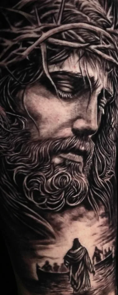 Portret w koronie cierniowej — Dima, Zajawa Tattoo Żary