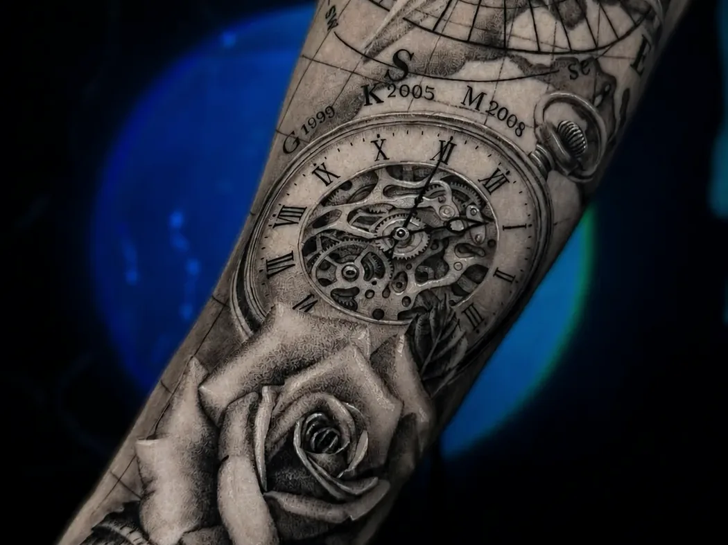 Tatuaż realistyczny po latach - Zajawa Tattoo Żary