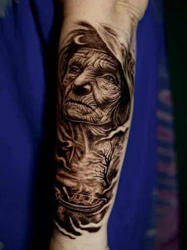 Realistyczny tatuaż z motywem horroru — Dima, Zajawa Tattoo Żary